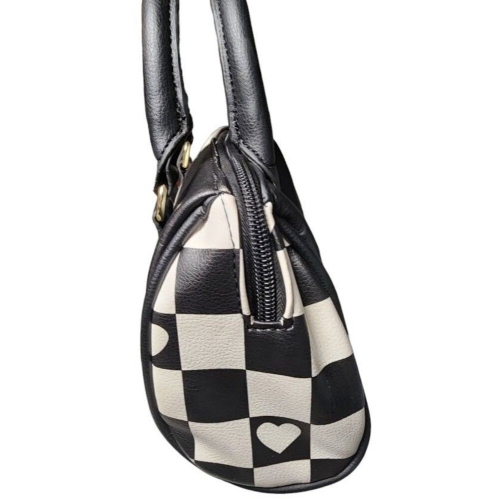 Betsey Johnson Black and White Cat Face Mini Bag - Picture 2 of 9